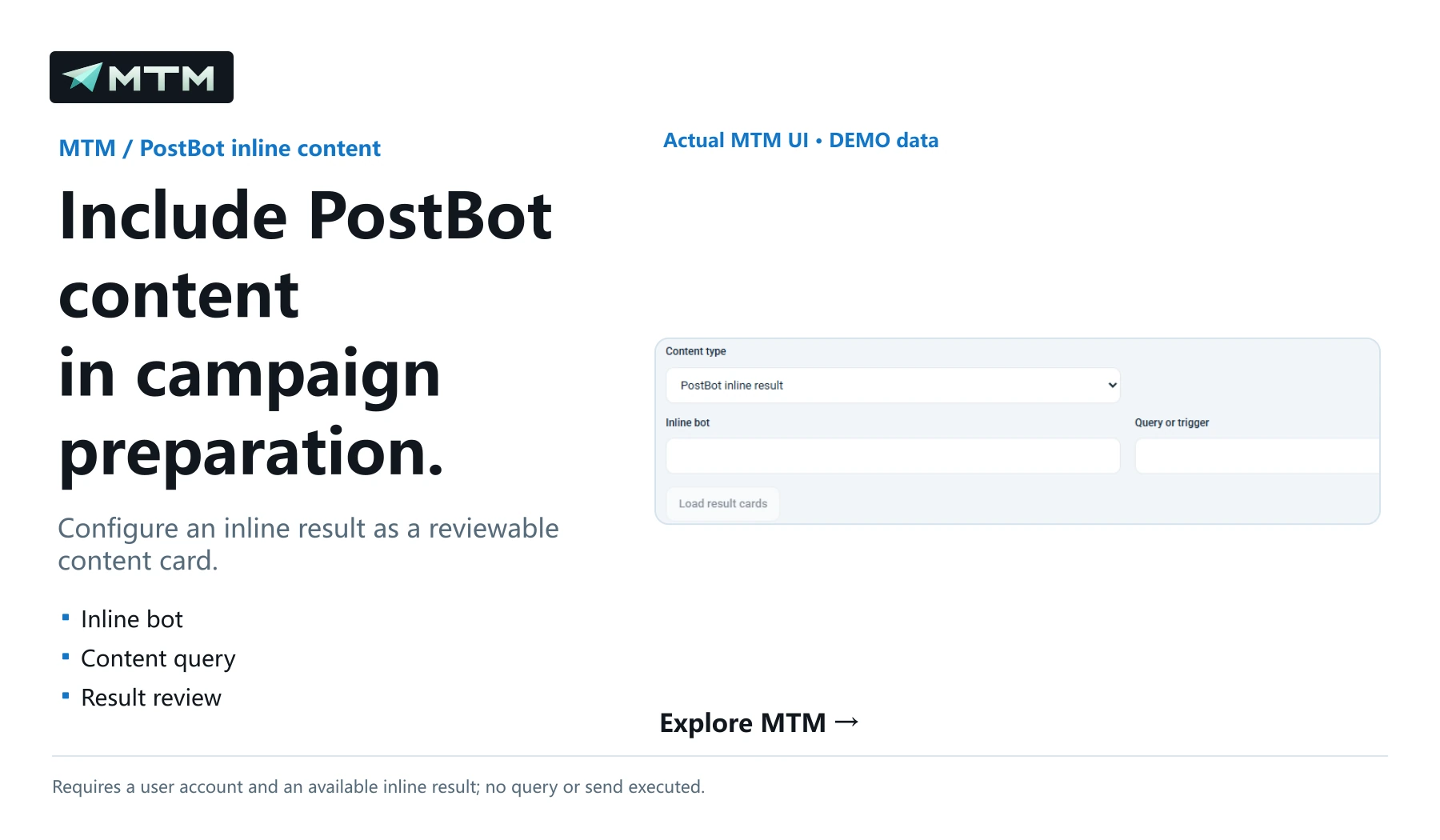Include PostBot content in campaign preparation.